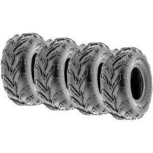 imageSet of 4 SunF A004 GoKart ATV Tires 145706 Front ampamp 145706 Rear all terrain 6 PR Tubeless145706