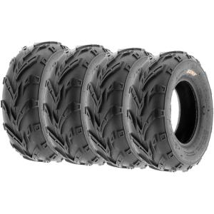 imageSet of 4 SunF A004 GoKart ATV Tires 145706 Front ampamp 145706 Rear all terrain 6 PR Tubeless16x68