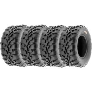 imageSet of 4 SunF A010 25x812 Front ampamp 25x1112 Rear ATV UTV Lawn Mowers Tires 6 PR Tubeless25x1112  25x1112