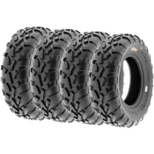 imageSet of 4 SunF A010 25x812 Front ampamp 25x1112 Rear ATV UTV Lawn Mowers Tires 6 PR Tubeless25x812  25x812