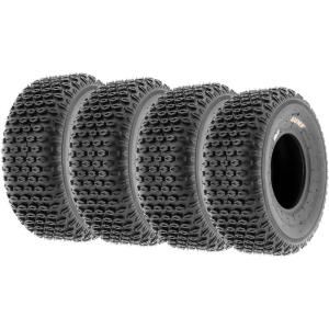 imageSet of 4 SunF A012 XC Knobby 16x87 Front ampamp 16x87 Rear ATV GoKarts Tires all terrain 6 PR Tubeless19x78  19x78