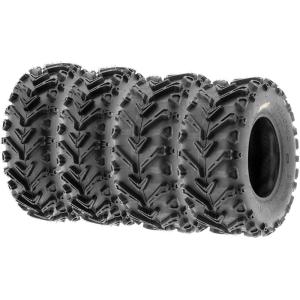 imageSet of 4 SunF A041 Mud ampamp Trail 24x812 Front ampamp 24x1011 Rear ATV UTV off road Tires 6 PR Tubeless25x812  25x1012