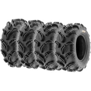 imageSet of 4 SunF ATV Mud Trail Tires 25x812 and 25x1012 6 Ply A048