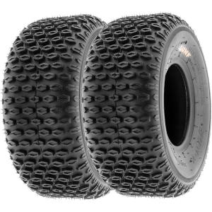 imageSunF 16x87 16x8x7 ATV UTV Tires 6 Ply Light Weight Tubeless A012 Set of 2