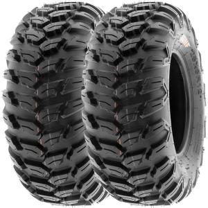 imageSunF 25x10R12 ATV UTV Tire 25x10x12 Loose Over Hardpack 6 PR A043  PAIR of 2