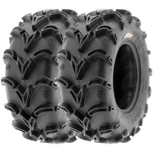 imageSunF 27x1212 ATV UTV Muddy Tire 27x12x12 Mud vshape 6 PR A050  PAIR of 2