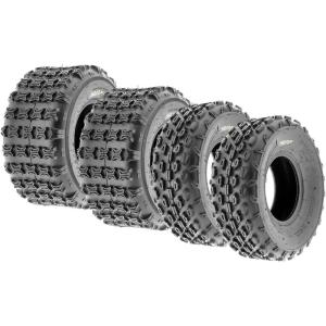 imageSunF Set of 4 Sport ATV Tubeless Tires 19x78 Front ampamp 18x958 Rear 4 Ply