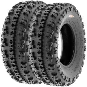 imageSunF XC ATV UTV Knobby Sport Tires 18x1058 265508 6 PR Tubeless A027 Set of 221x710