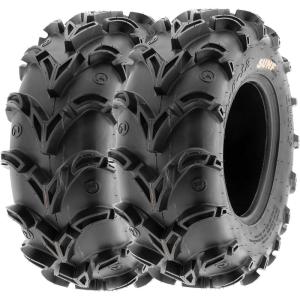 imageSunF 28x1012 ATV UTV Muddy Tire 28x10x12 Mud vshape 6 PR A050  PAIR of 2