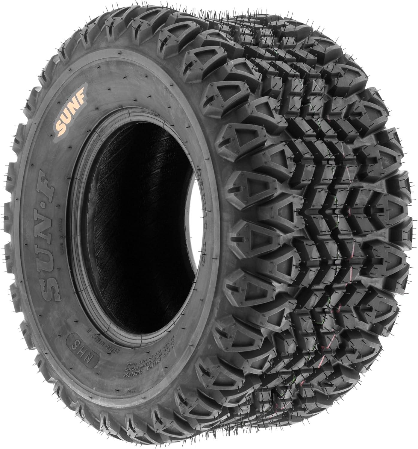 imageSet of 4 SunF 23x1110 23x11x10 Golf Cart Lawn Mower Quad 4 Ply 23quot ATV UTV Tires G003  Rims NOT included