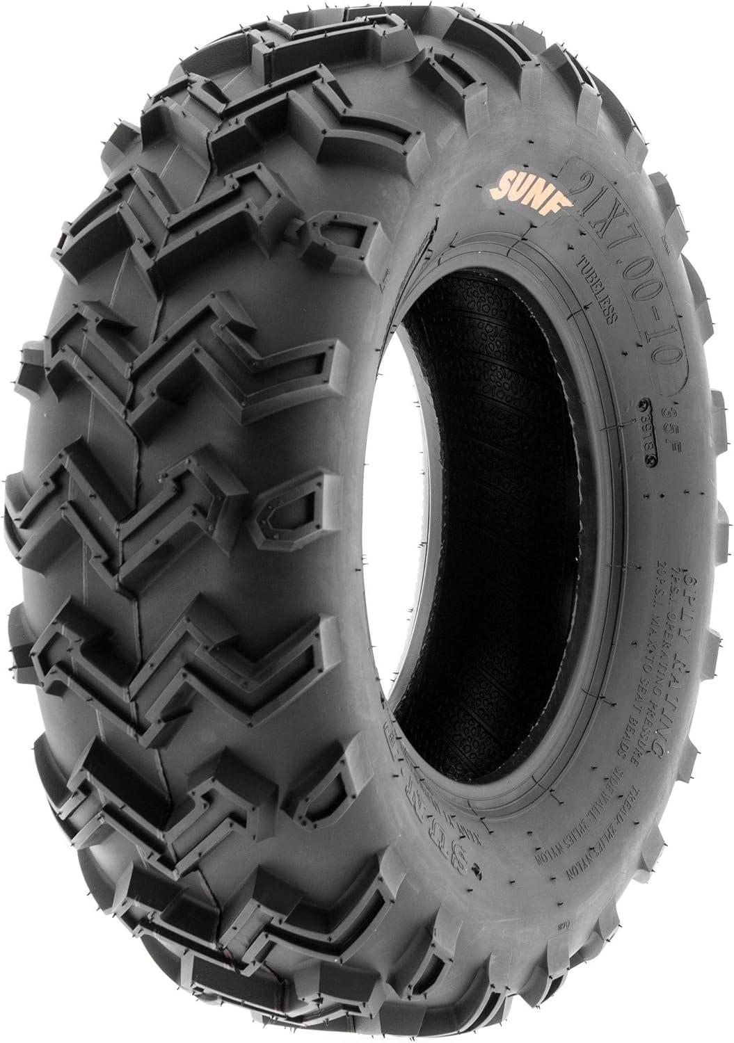 imageSunF 21x710 21x7x10 Mud Sand ATV UTV Muddy Sandy Tire 6 PR Tubeless  A001