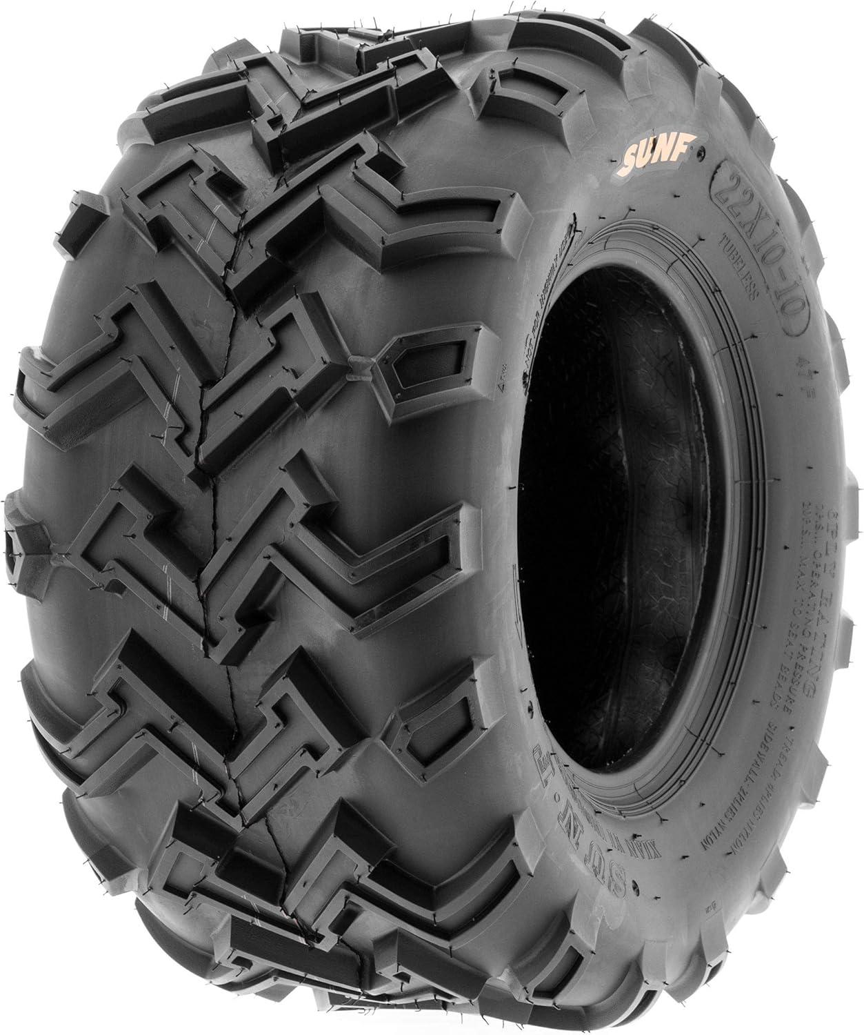 imageSunF 22x1010 ATV UTV Muddy Sandy Tire 22x10x10 Mud Sand 6 PR A001  PAIR of 2