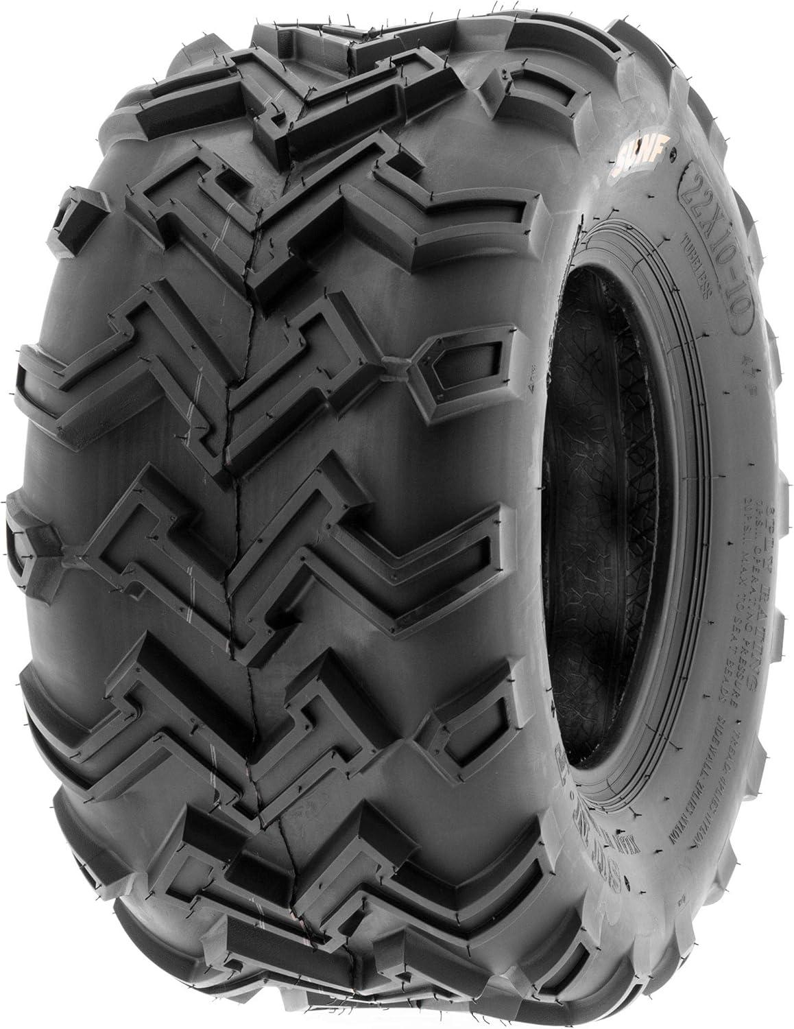 imageSunF 22x1010 ATV UTV Muddy Sandy Tire 22x10x10 Mud Sand 6 PR A001  PAIR of 2