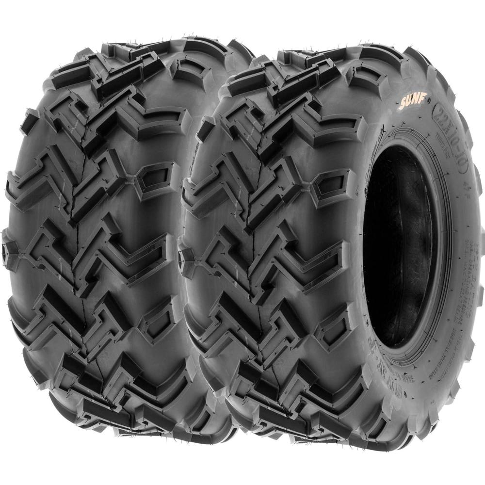 imageSunF 22x1010 ATV UTV Muddy Sandy Tire 22x10x10 Mud Sand 6 PR A001  PAIR of 2