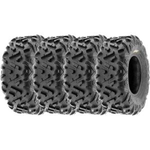 imageSunF 25x1012 25x10x12 All Terrain Tires ATV UTV 6 PR POWER II A051  SET of 4