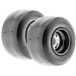 imageSunF GoKart ampamp KartRacer Slick Tire 10x45005 4Ply Smooth Tread Tubeless Rims NOT included10x455