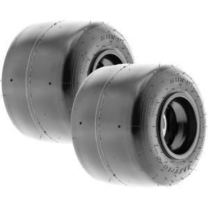 imageSunF GoKart ampamp KartRacer Slick Tire 10x45005 4Ply Smooth Tread Tubeless Rims NOT included11x715