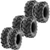 imageSet of 6 SunF A050 ATV UTV Deep Mud Terrain Tires 25x812x2 Front ampamp 25x1110x4 Rear 6 Ply Tubeless