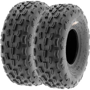 imageSunF 21x710 ATV UTV Tire 21x7x10 Knobby Tubeless 6 PR A029  PAIR of 2