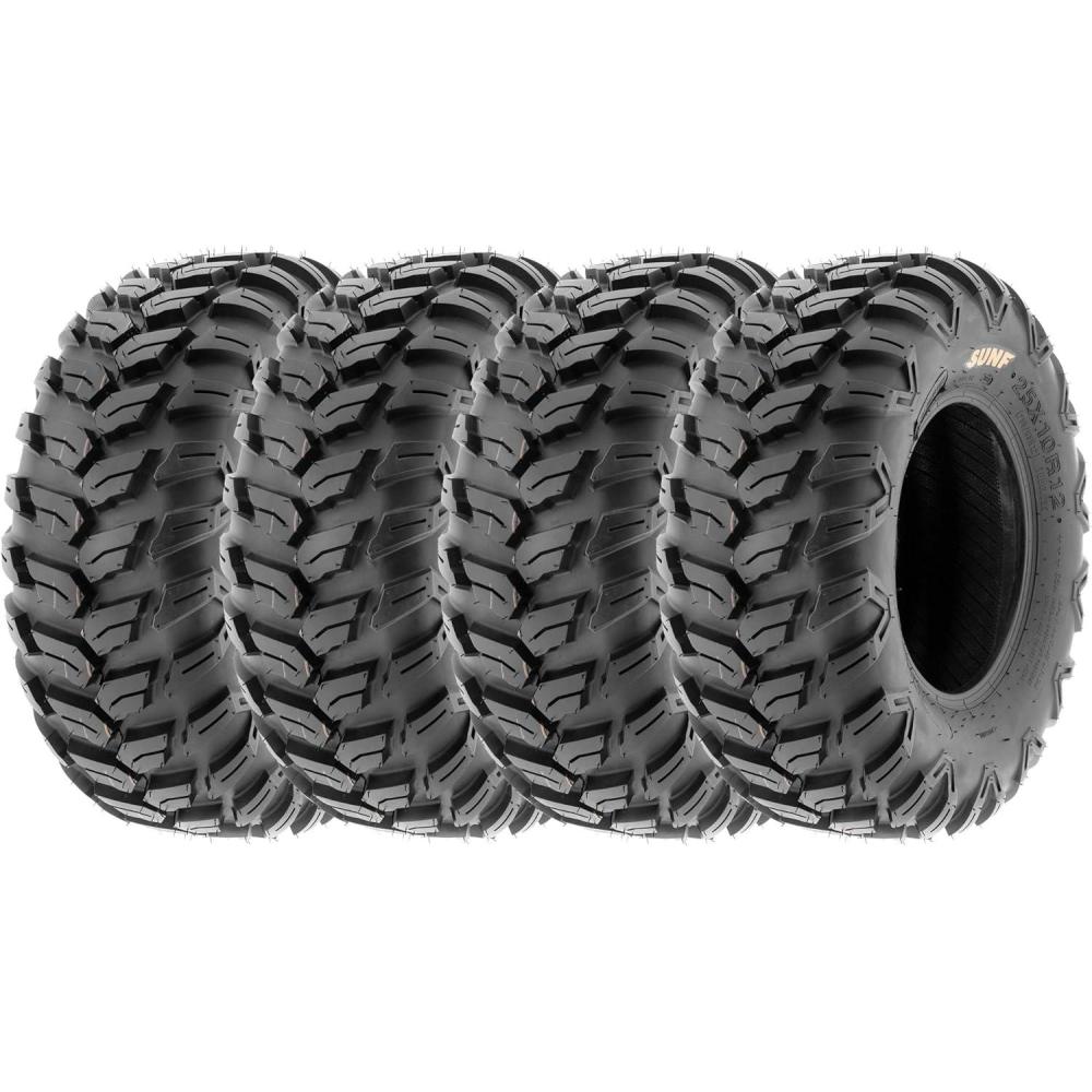 imageSunF 27x11R12 27x11x12 Loose Over Hardpack ATV UTV Tire 6 PR A043  SET of 4