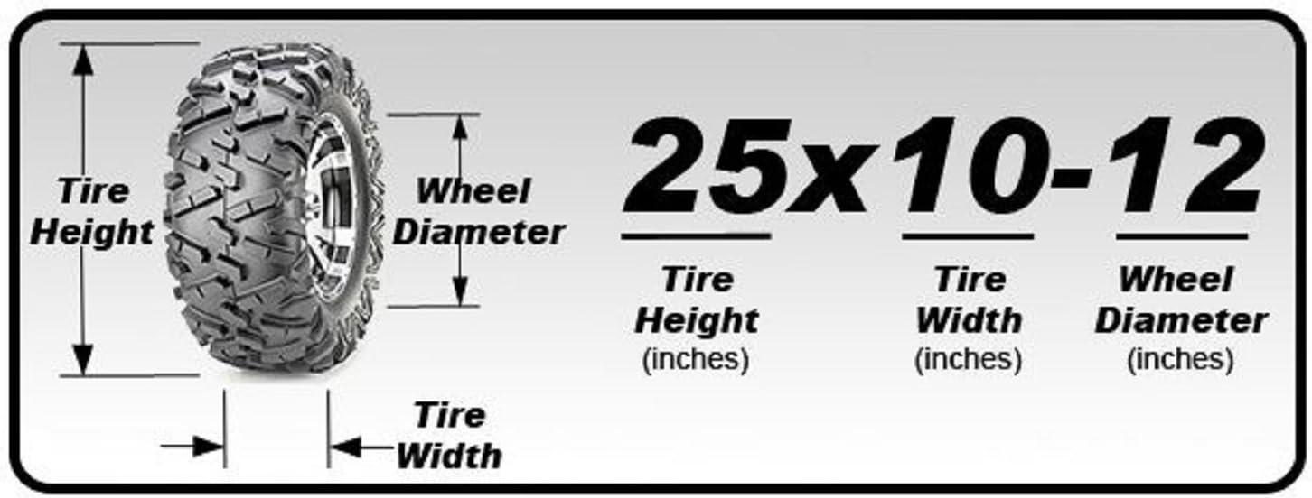 imageSunF 26x1112 26x11x12 All Terrain Tire ATV UTV 6 PR Tubeless  A033 POWER I