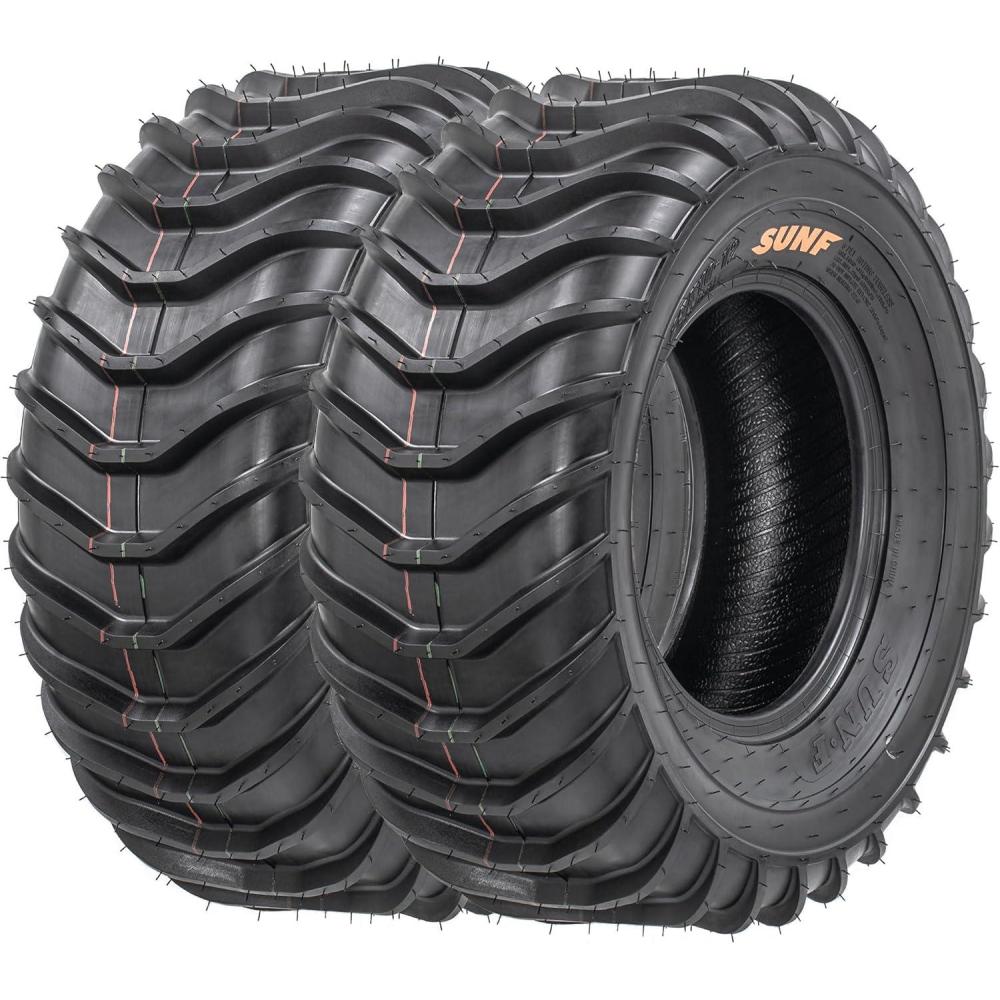 imagePair of 2 SunF ATV UTV Mud Sand Race Tires 25x812 25x8x12 6PR Tubeless A061