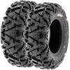 imageSet of 4 SunF PowerI AT 24x812 Front ampamp 24x911 Rear ATV UTV allterrain Tires 6 ply Tubeless A03324x812  24x911