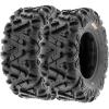 imageSet of 4 SunF PowerI AT 24x812 Front ampamp 24x911 Rear ATV UTV allterrain Tires 6 ply Tubeless A03326x812  26x1112