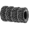 imageSet of 4 SunF PowerI AT 24x812 Front ampamp 24x911 Rear ATV UTV allterrain Tires 6 ply Tubeless A03326x812  26x1012