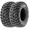 imageSunF 25x8R12 25x10R12 Loose Over Hardpack ATV UTV Tire 6 PR A043  BUNDLE