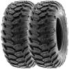 imageSunF 25x8R12 ATV UTV Tire 25x8x12 Loose Over Hardpack 6 PR A043  PAIR of 2