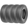 imageSunF ST21575R14 27x8514 Tubeless 8 Ply Steel Belt Radial Construction Trailer Tires Load Rating quotDquot HaulPro Set of 4