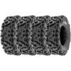 imageSet of 6 SunF A033 PowerI ATV UTV AllTerrain Tires 25x1012x2 Front ampamp 25x1112x4 Rear 6 Ply Tubeless