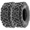imageSunF 25x812 25x1012 All Terrain Tires ATV UTV 6 PR POWER II A051  BUNDLE