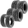 imageSet of 6 SunF ATV UTV Mud Tires 25x812x2 Front ampamp 25x1012x4 Rear 6 Ply Tubeless A010