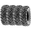 imageSunF 25x812 25x8x12 Dirt Mud ATV UTV Muddy Tire 6 PR A0241  SET of 4