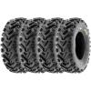 imageSunF 25x812 25x8x12 Mud Hardpack ATV UTV Muddy Tire 6 PR A041  SET of 4