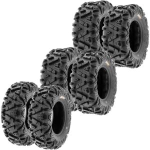 imageSet of 6 SunF A033 PowerI ATV UTV AllTerrain Tires 25x812x2 Front ampamp 25x1110x4 Rear 6 Ply Tubeless