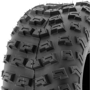 imageSingle SunF ATV UTV 22x108 All Terrain 6 PR Tubeless Replacement Knobby Tire A030 black