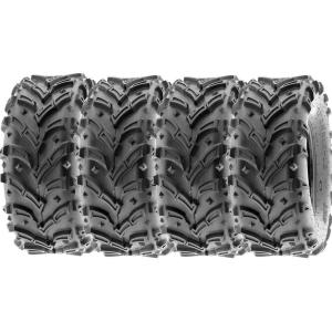 imageSunF 25x1012 25x10x12 Dirt Mud ATV UTV Muddy Tire 6 PR A0241  SET of 4