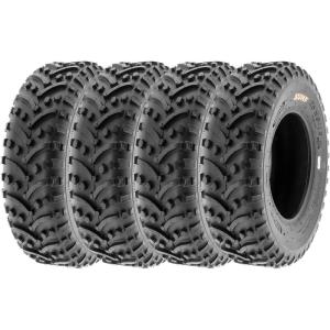 imageSunF 25x1012 25x10x12 Knobby ATV UTV Tire 6 PR A032  SET of 4