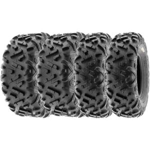 imageSunF 25x812 25x1012 All Terrain Tires ATV UTV 6 PR POWER II A051  BUNDLE