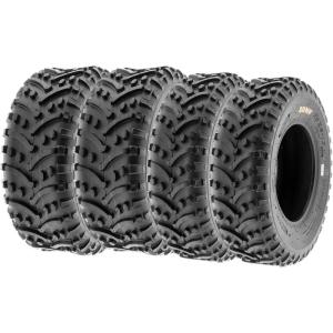 imageSunF 25x812 25x1012 Knobby ATV UTV Tire 6 PR A032  BUNDLE