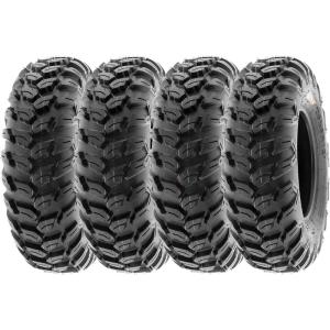 imageSunF 25x8R12 25x8x12 Loose Over Hardpack ATV UTV Tire 6 PR A043  SET of 4