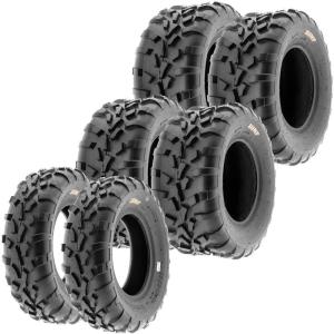 imageSet of 6 SunF ATV UTV Mud Tires 25x812x2 Front ampamp 25x1112x4 Rear 6 Ply Tubeless A010