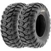 imageSunF 27x11R12 ATV UTV Tire 27x11x12 Loose Over Hardpack 6 PR A043  PAIR of 2