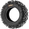 imageSunF A033 PowerI 25x129 ATV UTV Tire AllTerrain OffRoad 305659 6 Ply Tubeless Set of 425x812 x4