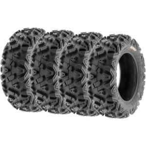 imageSunF A033 PowerI 25x129 ATV UTV Tire AllTerrain OffRoad 305659 6 Ply Tubeless Set of 423x811 x4