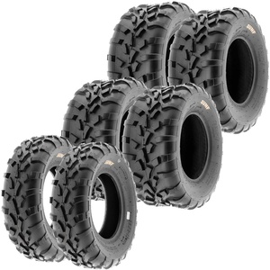 image:imageSet of 6 SunF ATV UTV Mud Tires 25x812x2 Front amp 25x1110x4 Rear 6 Ply Tubeless A010