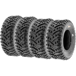 image:imageSunF ATV tires 25x812 Front amp 25x1012 Rear All Terrain Turf Trail UTV OffRoad Tires 6 PRA032 Set of 4